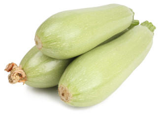 Zucchini isolated on white background