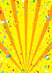 紙吹雪 集中線背景