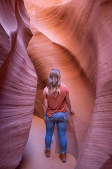 Girl in Canyon
