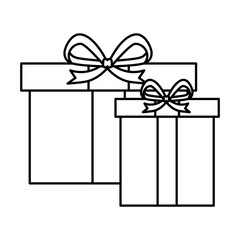 gifts boxes presents icons