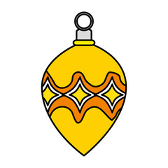 Obraz premium merry christmas ball decorative icon