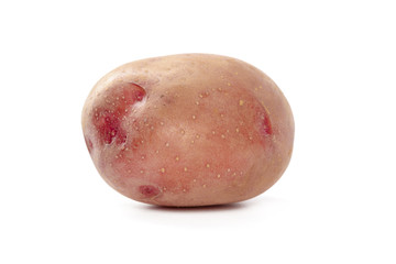 Potatoes isolated on white