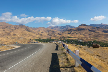 Landscape with mountain serpentine, Armenia