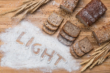Healthy wholemeal bread