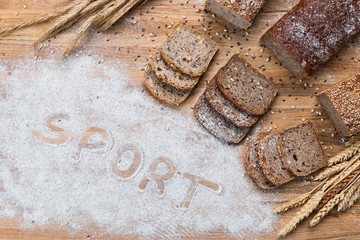 Healthy wholemeal bread