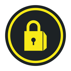 safe secure padlock icon