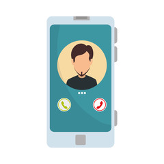 smartphone receiving call icon