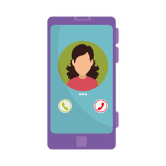 smartphone receiving call icon