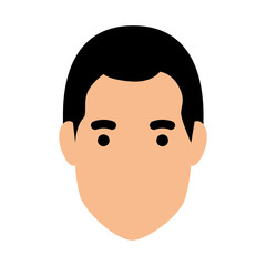 young man head avatar character