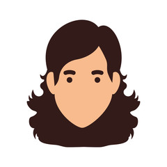 beautiful woman head avatar character