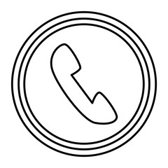 telephone service isolated icon