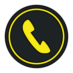 telephone service isolated icon