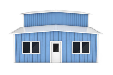 Office and Storage Warehouse Building. 3d Rendering