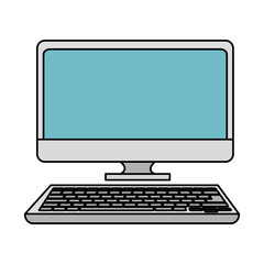 computer desktop isolated icon
