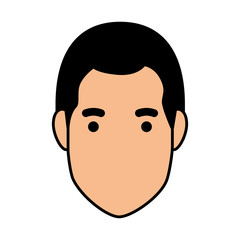 young man head avatar character