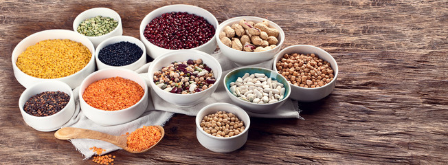 Various dry legumes