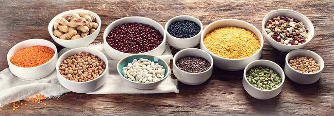 Various dry legumes