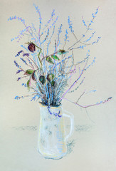 Bouquet of dry plants