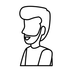 young man with beard avatar character