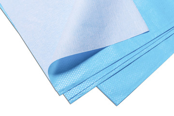 Blue double paper medical sheet