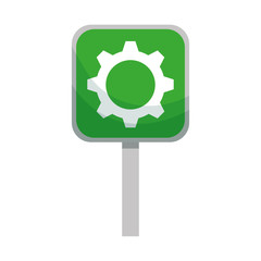 signal with gear machinery