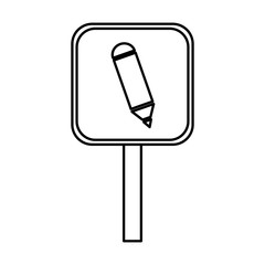 signal with pencil write