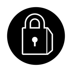 safe secure padlock icon