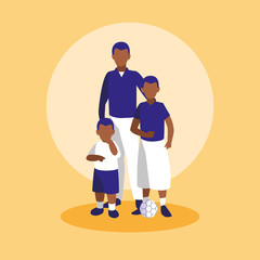 family members together characters