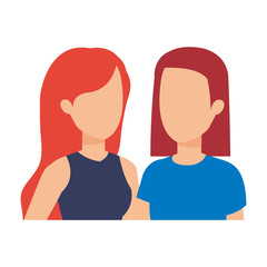 group of girls avatars characters