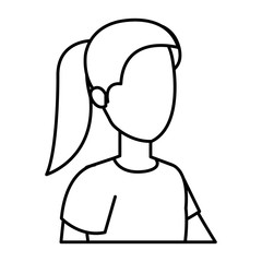 beautiful woman avatar character