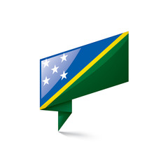 Solomon Islands flag, vector illustration on a white background