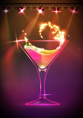 Disco Cocktail background
