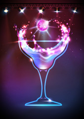 Disco Cocktail background