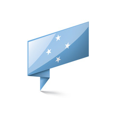 Federated States Micronesia flag, vector illustration on a white background