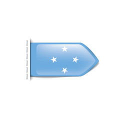 Federated States Micronesia flag, vector illustration on a white background