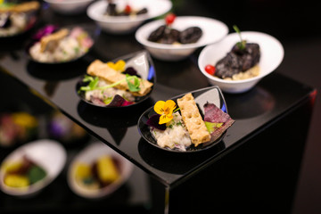 Fine dining appetisers