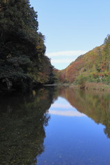 日本 秋の武蔵嵐山渓谷