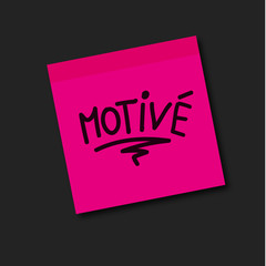 motivé, post-it