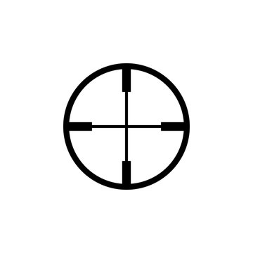 recommend clip art: Black aim icon. Sniper scope crosshairs sign.