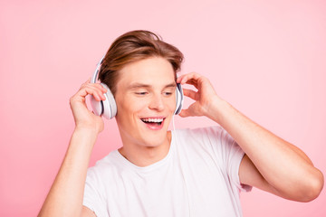 Naklejka premium Rest relax pause break recreation concept. Closeu photo portrait