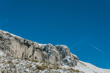 Panorama delle Montagne di Formia e del Golfo di Gaeta innevato