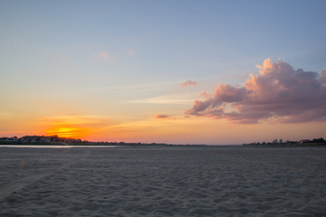 Sunset at Mekong river