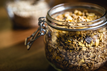 Cereals, oats and seeds.