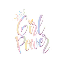 Girls power. Motivational Quote Poster
