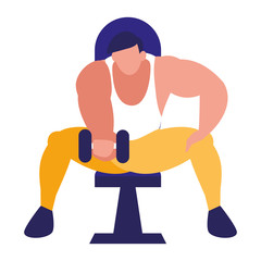 man and sport design