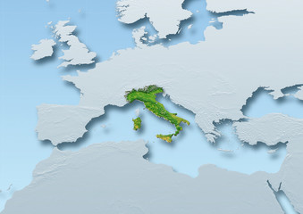 Obraz premium map of italy