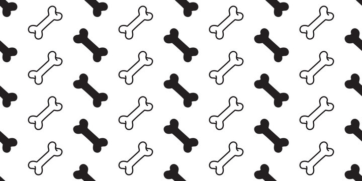 dog bone seamless pattern vector french bulldog tile background scarf isolated wallpaper repeat