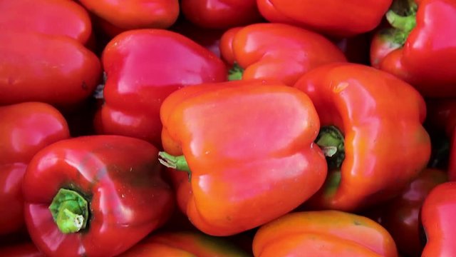 red and yellow peppers