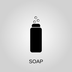 Soap icon. Soap symbol. Flat design. Stock - Vector illustration.