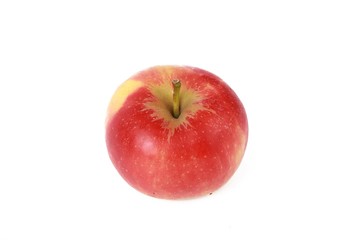 Fresh red natural apple isolated on white - Fresh raw organic fruit. 